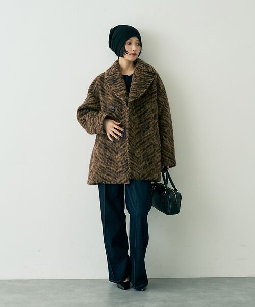 Rouge vif la cle / ルージュ・ヴィフ ラクレ ピーコート | 【TICCA/ティッカ】ウールゼブラシャギーピーコート | 詳細12