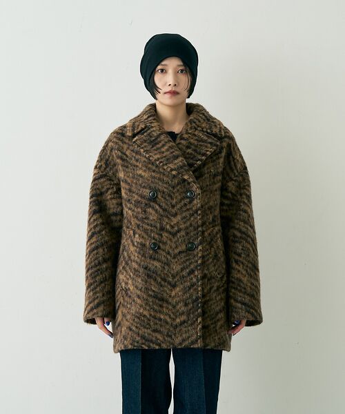 Rouge vif la cle / ルージュ・ヴィフ ラクレ ピーコート | 【TICCA/ティッカ】ウールゼブラシャギーピーコート | 詳細13