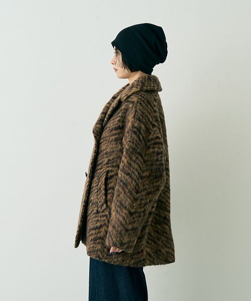 Rouge vif la cle / ルージュ・ヴィフ ラクレ ピーコート | 【TICCA/ティッカ】ウールゼブラシャギーピーコート | 詳細14