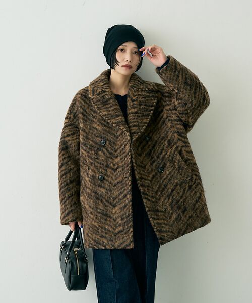 Rouge vif la cle / ルージュ・ヴィフ ラクレ ピーコート | 【TICCA/ティッカ】ウールゼブラシャギーピーコート | 詳細2