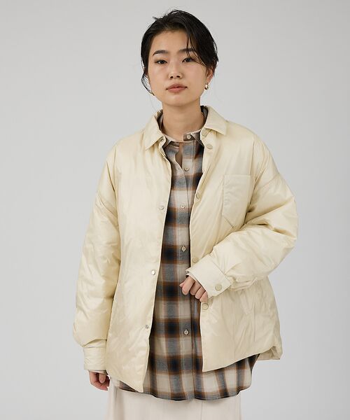 Rouge vif la cle / ルージュ・ヴィフ ラクレ ダウンジャケット・ベスト | 【upper hights/アッパーハイツ】GENEVE ダウンシャツブルゾン | 詳細1