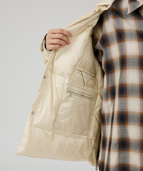 Rouge vif la cle / ルージュ・ヴィフ ラクレ ダウンジャケット・ベスト | 【upper hights/アッパーハイツ】GENEVE ダウンシャツブルゾン | 詳細16