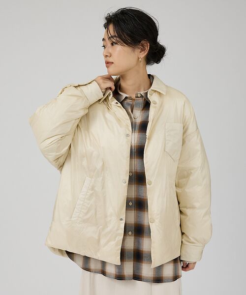 Rouge vif la cle / ルージュ・ヴィフ ラクレ ダウンジャケット・ベスト | 【upper hights/アッパーハイツ】GENEVE ダウンシャツブルゾン | 詳細2