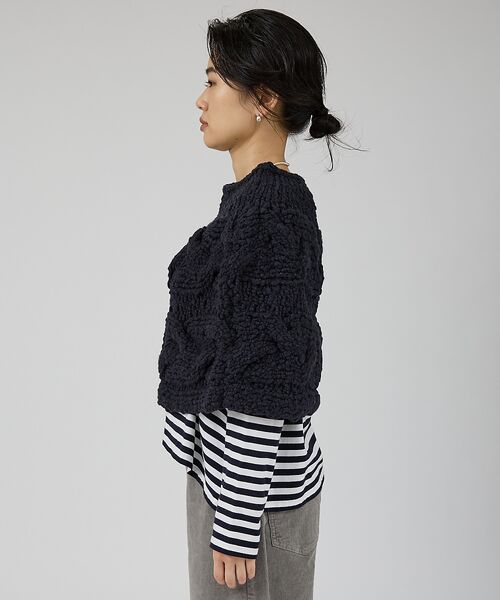 Rouge vif la cle / ルージュ・ヴィフ ラクレ ニット・セーター | 【IRONING/アイロニング】cable cape ケーブルケープ | 詳細10