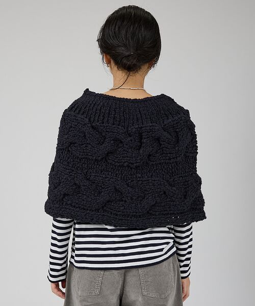 Rouge vif la cle / ルージュ・ヴィフ ラクレ ニット・セーター | 【IRONING/アイロニング】cable cape ケーブルケープ | 詳細11