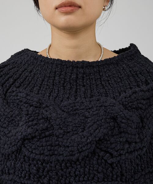 Rouge vif la cle / ルージュ・ヴィフ ラクレ ニット・セーター | 【IRONING/アイロニング】cable cape ケーブルケープ | 詳細12