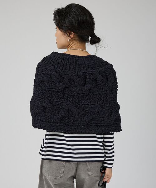 Rouge vif la cle / ルージュ・ヴィフ ラクレ ニット・セーター | 【IRONING/アイロニング】cable cape ケーブルケープ | 詳細4