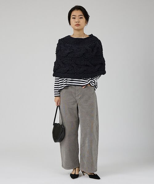 Rouge vif la cle / ルージュ・ヴィフ ラクレ ニット・セーター | 【IRONING/アイロニング】cable cape ケーブルケープ | 詳細5