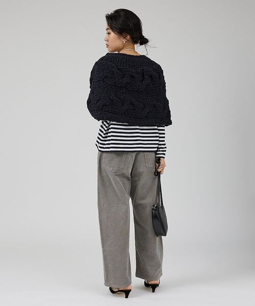 Rouge vif la cle / ルージュ・ヴィフ ラクレ ニット・セーター | 【IRONING/アイロニング】cable cape ケーブルケープ | 詳細8