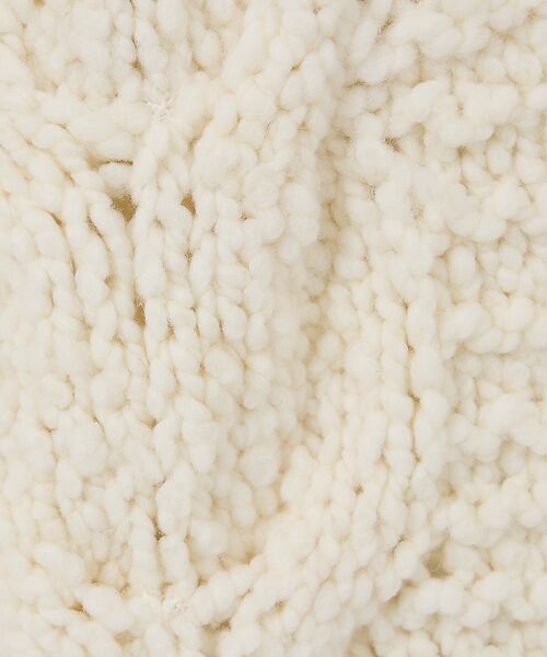 Rouge vif la cle / ルージュ・ヴィフ ラクレ カーディガン・ボレロ | 【IRONING/アイロニング】cable rough cd ケーブルカーディガ | 詳細14