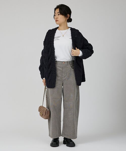 Rouge vif la cle / ルージュ・ヴィフ ラクレ カーディガン・ボレロ | 【IRONING/アイロニング】cable rough cd ケーブルカーディガ | 詳細19