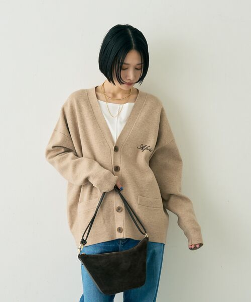 Rouge vif la cle / ルージュ・ヴィフ ラクレ カーディガン・ボレロ | 【ST.JOHNS 3RD CLUB/セントジョンズサードクラブ】ロゴカーディガ | 詳細3