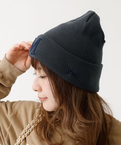Rouge vif la cle / ルージュ・ヴィフ ラクレ ハット | 【MICA×NEW ERA/マイカ×ニューエラ】knit cap ロゴ刺繍ニット | 詳細3