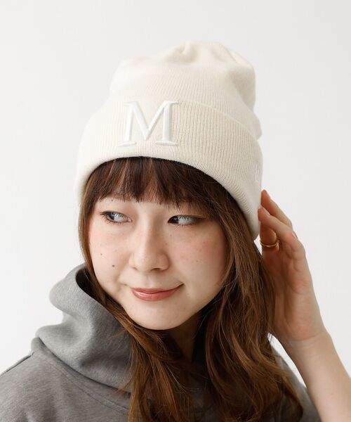 Rouge vif la cle / ルージュ・ヴィフ ラクレ ハット | 【MICA×NEW ERA/マイカ×ニューエラ】knit cap ロゴ刺繍ニット | 詳細8