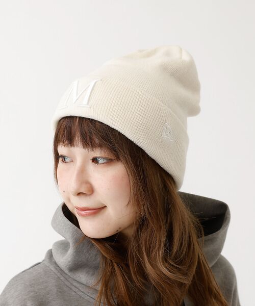 Rouge vif la cle / ルージュ・ヴィフ ラクレ ハット | 【MICA×NEW ERA/マイカ×ニューエラ】knit cap ロゴ刺繍ニット | 詳細9