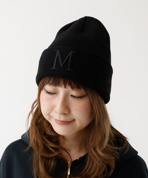 Rouge vif la cle / ルージュ・ヴィフ ラクレ ハット | 【MICA×NEW ERA/マイカ×ニューエラ】knit cap ロゴ刺繍ニット | 詳細13