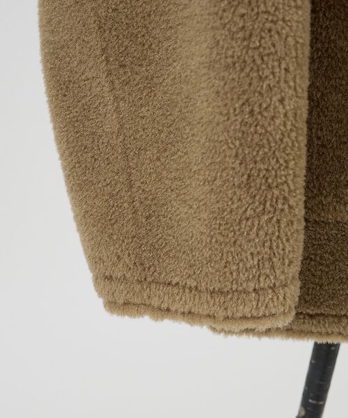 Rouge vif la cle / ルージュ・ヴィフ ラクレ アウター | 【2サイズ展開】2WAYスウェードリバーシブルボアコート / ノーカラーコート | 詳細13