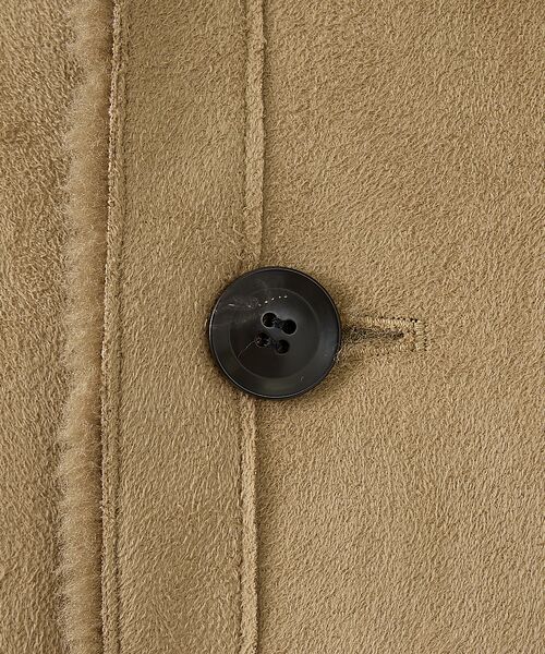 Rouge vif la cle / ルージュ・ヴィフ ラクレ アウター | 【2サイズ展開】2WAYスウェードリバーシブルボアコート / ノーカラーコート | 詳細16