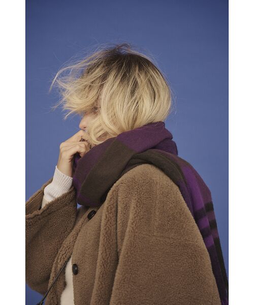 Rouge vif la cle / ルージュ・ヴィフ ラクレ アウター | 【2サイズ展開】2WAYスウェードリバーシブルボアコート / ノーカラーコート | 詳細3