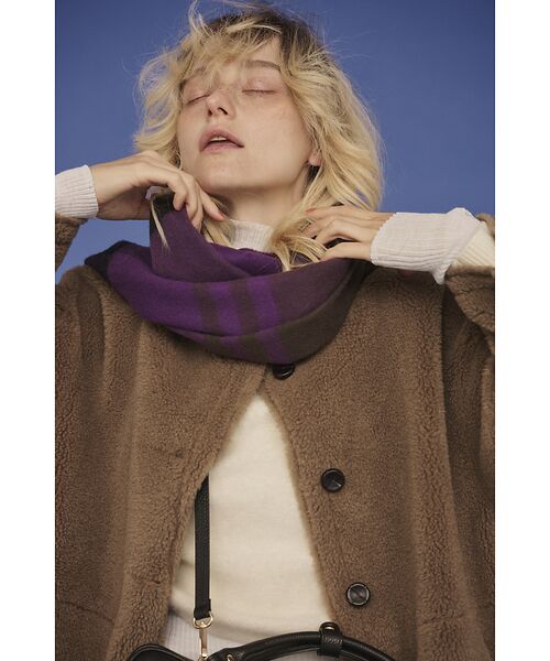 Rouge vif la cle / ルージュ・ヴィフ ラクレ アウター | 【2サイズ展開】2WAYスウェードリバーシブルボアコート / ノーカラーコート | 詳細4