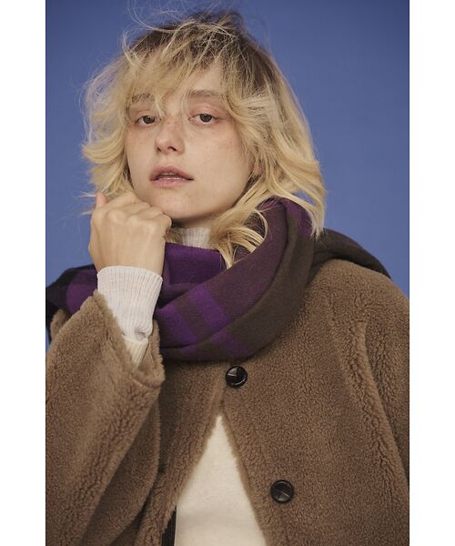 Rouge vif la cle / ルージュ・ヴィフ ラクレ アウター | 【2サイズ展開】2WAYスウェードリバーシブルボアコート / ノーカラーコート | 詳細5