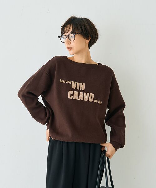 Rouge vif la cle / ルージュ・ヴィフ ラクレ ニット・セーター | ノエルロゴニットプルオーバー【予約】 | 詳細13