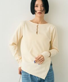 Rouge vif la cle / ルージュ・ヴィフ ラクレ ニット・セーター | 【一部店舗限定】センターシーム ボートネックニットプルオーバー