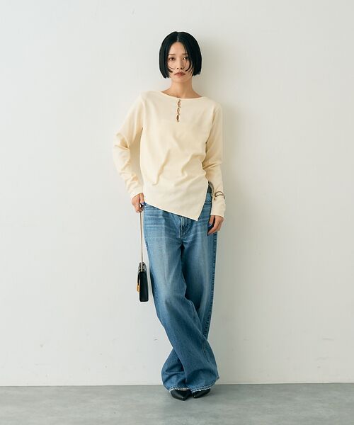 Rouge vif la cle / ルージュ・ヴィフ ラクレ ニット・セーター | 【一部店舗限定】センターシーム ボートネックニットプルオーバー | 詳細6