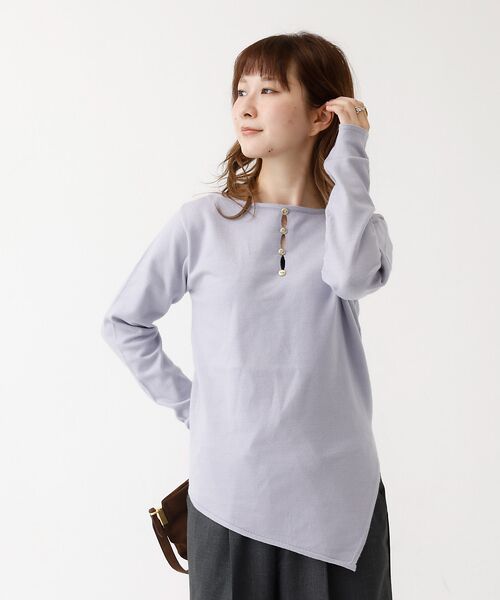 Rouge vif la cle / ルージュ・ヴィフ ラクレ ニット・セーター | 【一部店舗限定】センターシーム ボートネックニットプルオーバー | 詳細23