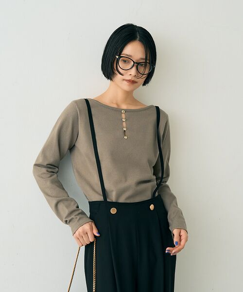 Rouge vif la cle / ルージュ・ヴィフ ラクレ ニット・セーター | 【一部店舗限定】センターシーム ボートネックニットプルオーバー | 詳細27