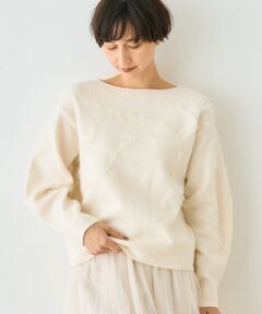 Rouge vif la cle / ルージュ・ヴィフ ラクレ ニット・セーター | 【一部店舗限定】フェザーラインニットプルオーバー