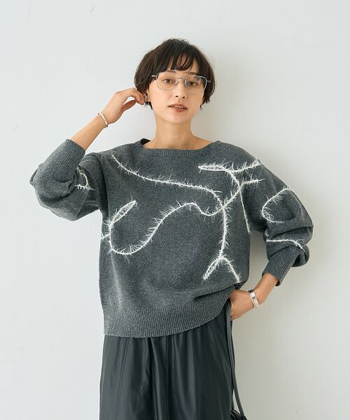 Rouge vif la cle / ルージュ・ヴィフ ラクレ ニット・セーター | 【一部店舗限定】フェザーラインニットプルオーバー | 詳細20