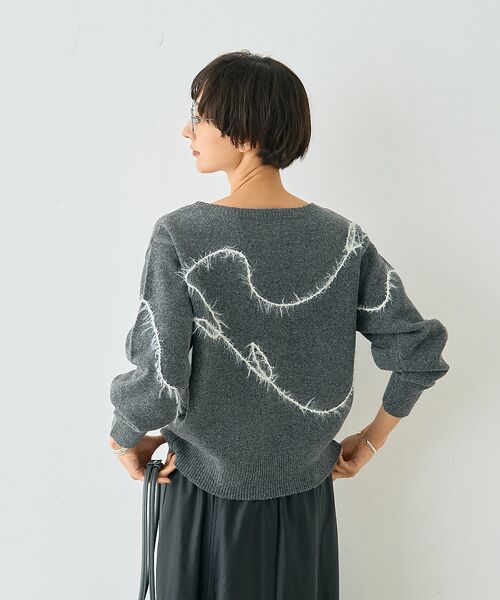 Rouge vif la cle / ルージュ・ヴィフ ラクレ ニット・セーター | 【一部店舗限定】フェザーラインニットプルオーバー | 詳細22