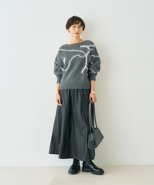 Rouge vif la cle / ルージュ・ヴィフ ラクレ ニット・セーター | 【一部店舗限定】フェザーラインニットプルオーバー | 詳細23