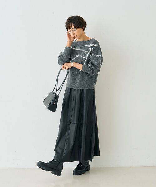 Rouge vif la cle / ルージュ・ヴィフ ラクレ ニット・セーター | 【一部店舗限定】フェザーラインニットプルオーバー | 詳細25