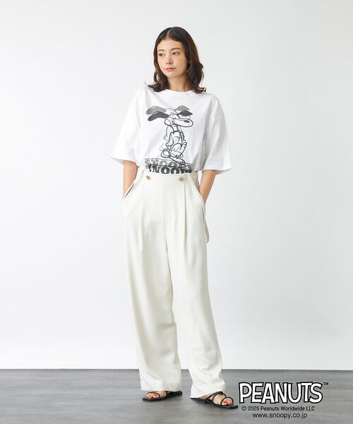 Rouge vif la cle / ルージュ・ヴィフ ラクレ Tシャツ | 【JOHNBULL/ジョンブル】PEANUTS プリントTシャツ / スヌーピー | 詳細1