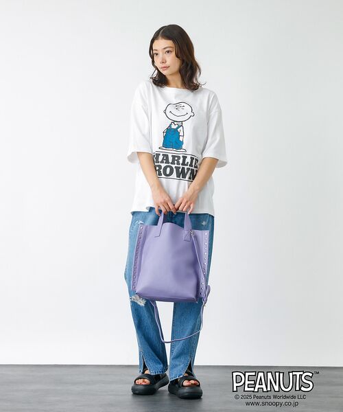 Rouge vif la cle / ルージュ・ヴィフ ラクレ Tシャツ | 【JOHNBULL/ジョンブル】PEANUTS プリントTシャツ / スヌーピー | 詳細11