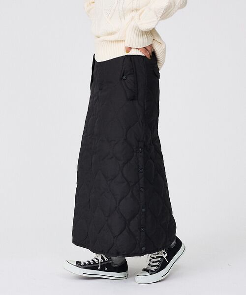 Rouge vif la cle / ルージュ・ヴィフ ラクレ ロング・マキシ丈スカート | 【TAION / タイオン】ミリタリー ダウンスカート | 詳細1