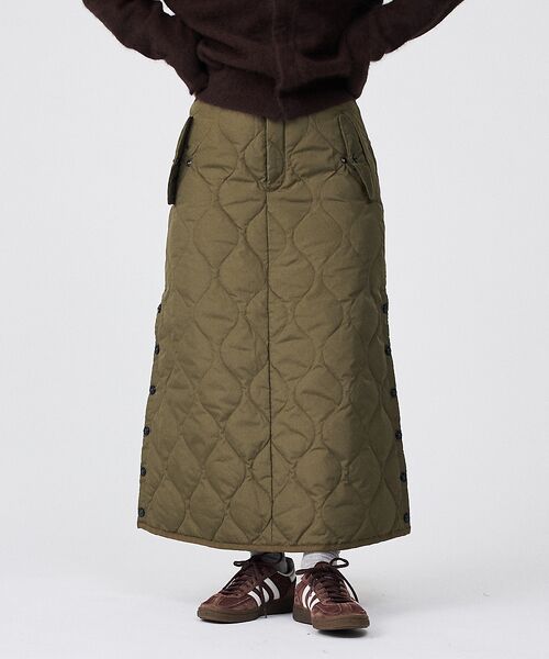 Rouge vif la cle / ルージュ・ヴィフ ラクレ ロング・マキシ丈スカート | 【TAION / タイオン】ミリタリー ダウンスカート | 詳細10