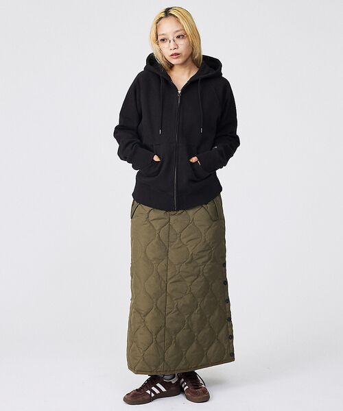 Rouge vif la cle / ルージュ・ヴィフ ラクレ ロング・マキシ丈スカート | 【TAION / タイオン】ミリタリー ダウンスカート | 詳細21