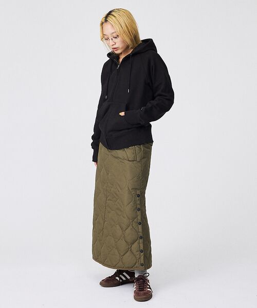 Rouge vif la cle / ルージュ・ヴィフ ラクレ ロング・マキシ丈スカート | 【TAION / タイオン】ミリタリー ダウンスカート | 詳細22