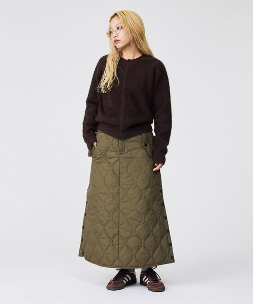 Rouge vif la cle / ルージュ・ヴィフ ラクレ ロング・マキシ丈スカート | 【TAION / タイオン】ミリタリー ダウンスカート | 詳細11