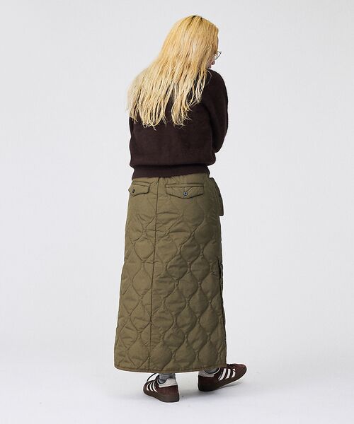 Rouge vif la cle / ルージュ・ヴィフ ラクレ ロング・マキシ丈スカート | 【TAION / タイオン】ミリタリー ダウンスカート | 詳細13