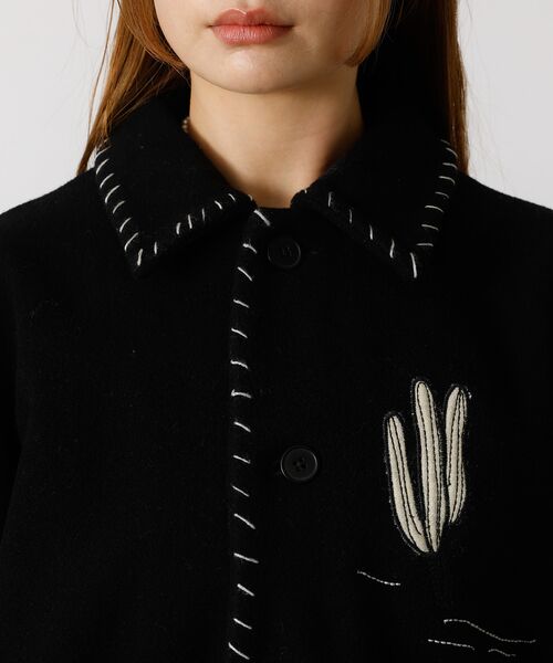 Rouge vif la cle / ルージュ・ヴィフ ラクレ テーラードジャケット | 【Le Melange/ル・メランジュ】パッチワーク刺繍ステンカラー / メキシ | 詳細17