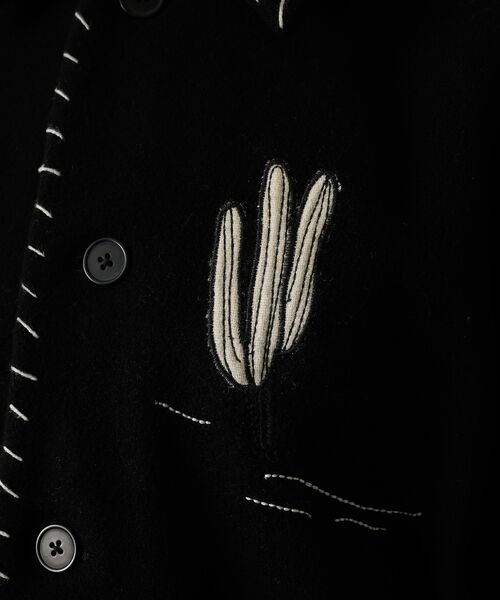 Rouge vif la cle / ルージュ・ヴィフ ラクレ テーラードジャケット | 【Le Melange/ル・メランジュ】パッチワーク刺繍ステンカラー / メキシ | 詳細22