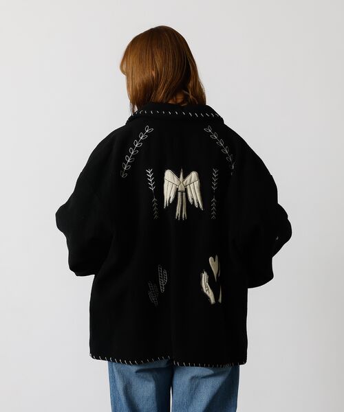 Rouge vif la cle / ルージュ・ヴィフ ラクレ テーラードジャケット | 【Le Melange/ル・メランジュ】パッチワーク刺繍ステンカラー / メキシ | 詳細9