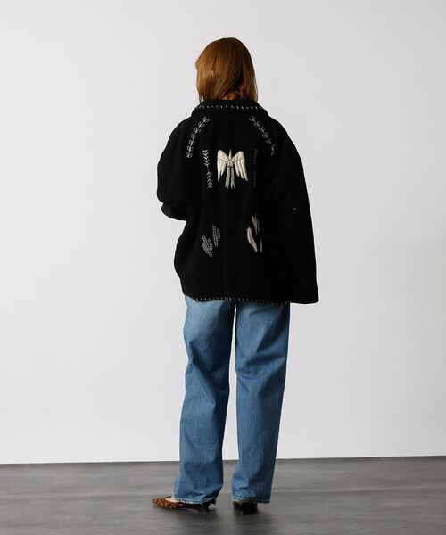 Rouge vif la cle / ルージュ・ヴィフ ラクレ テーラードジャケット | 【Le Melange/ル・メランジュ】パッチワーク刺繍ステンカラー / メキシ | 詳細10