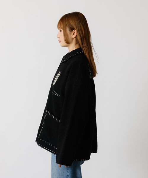 Rouge vif la cle / ルージュ・ヴィフ ラクレ テーラードジャケット | 【Le Melange/ル・メランジュ】パッチワーク刺繍ステンカラー / メキシ | 詳細14