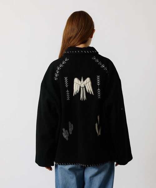 Rouge vif la cle / ルージュ・ヴィフ ラクレ テーラードジャケット | 【Le Melange/ル・メランジュ】パッチワーク刺繍ステンカラー / メキシ | 詳細15