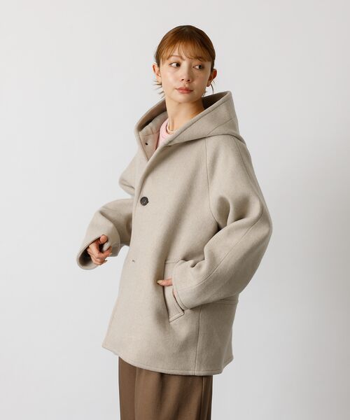 Rouge vif la cle / ルージュ・ヴィフ ラクレ その他アウター | 【Le Melange/ル・メランジュ】コクーンシルエットフードコート/#855 | 詳細3